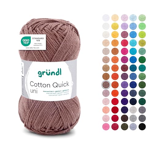 Gründl Laine Cotton Quick uni - laine fine pour crocheter