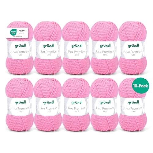 Gründl Laine Lisa Premium uni - Fil pour tricoter -