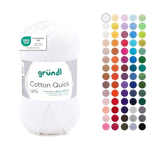 Gründl Laine Cotton Quick uni - laine fine pour crocheter