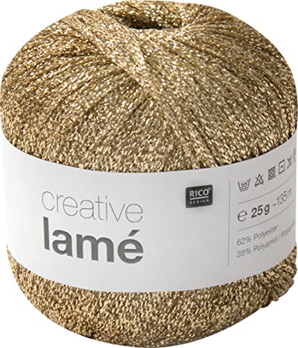 Laine LAME, Rico Design 002 Doré