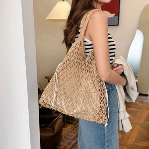 Yogodlns Sac d'été tissé pour femmes, sacs à main tricotés