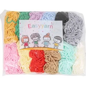 INF Pelotes de Laine de Coton Lait 12 Couleurs -