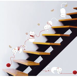 Ambiance-sticker Stickers chats et pelottes de laine