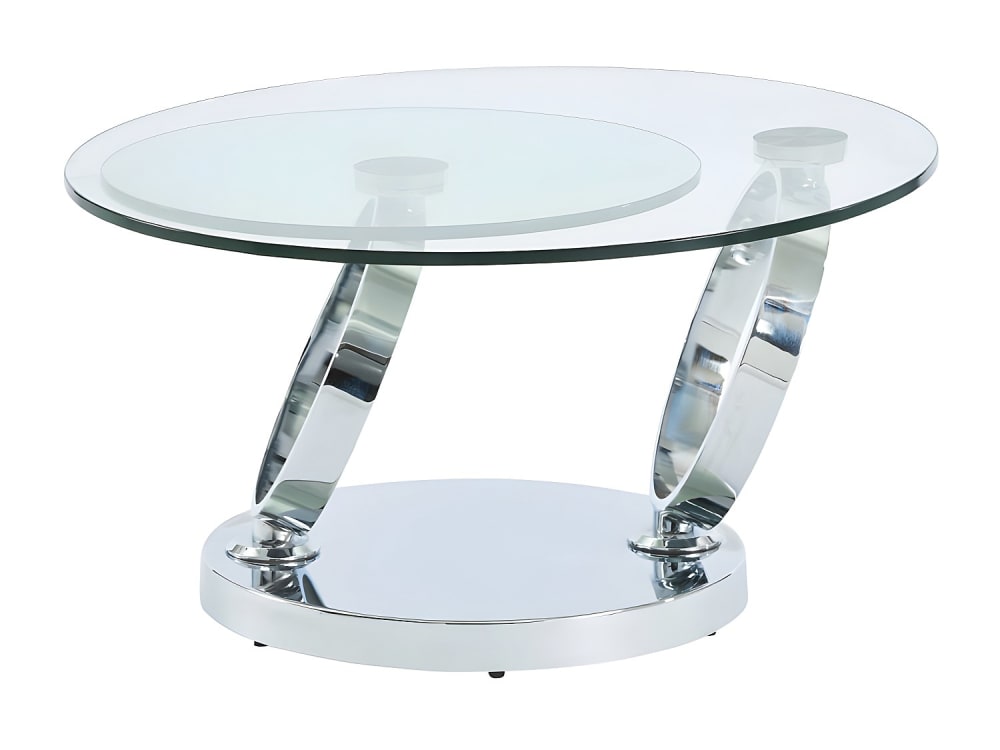 Table basse verre trempé transparent