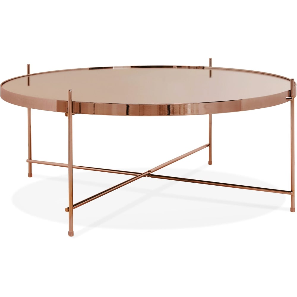Table basse Verre Cuivre