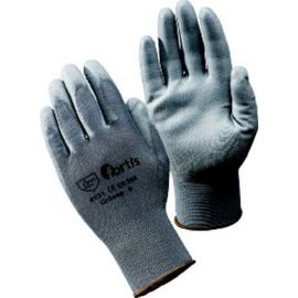 Gant en tricot avec polyuréthane à tricot fin, gris, Taille